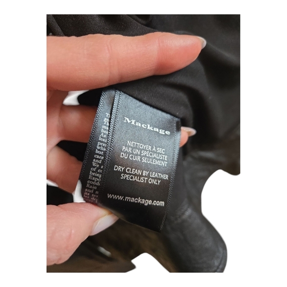 NWOT MACKAGE ARITZIA Kenya Moto Biker Black Leather Jacket - Picture 10 of 11